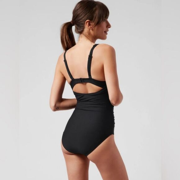 Athleta Square Neck One Piece Swim Suit New - Picture 2 of 6